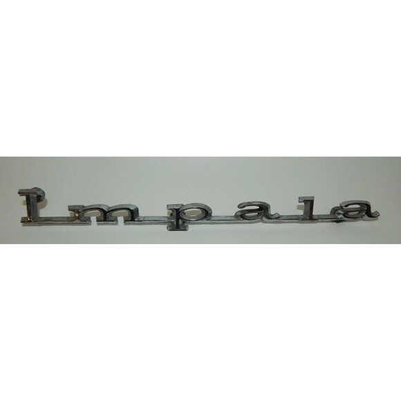 2 Vintage 10" Chevrolet Chevy Impala Name Emblem Badge 2 - Picture 2 of 6